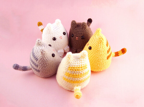 Amigurumi au crochet Dumpling Kitty par Sarah Sloyer