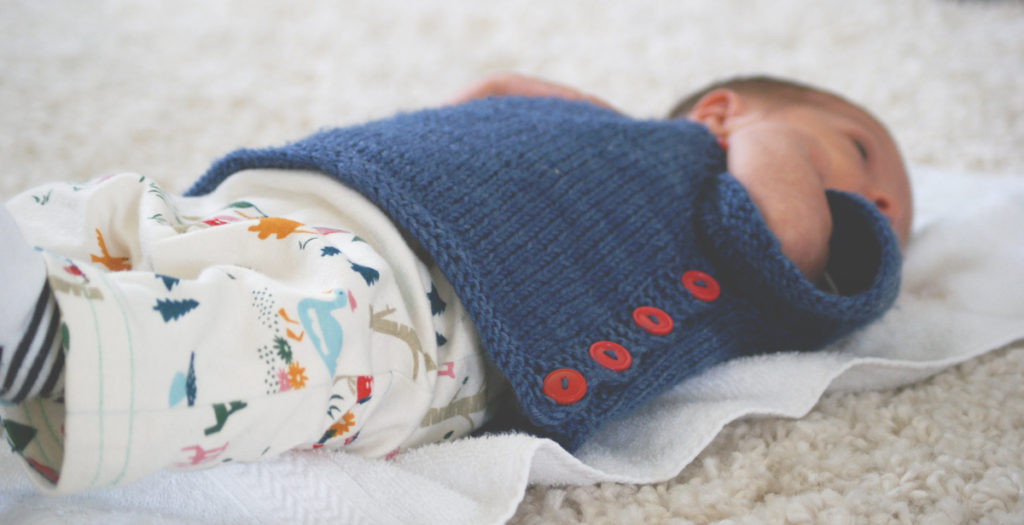 Chandail pour bébé tricoté Puerperium