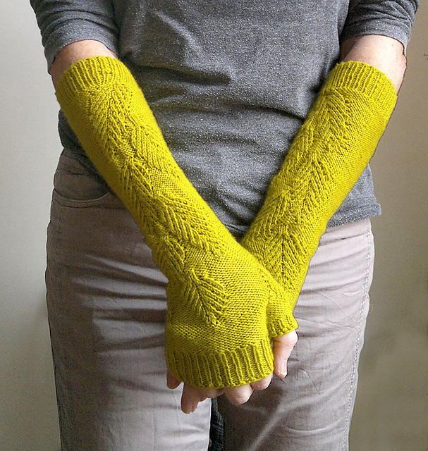 mitaines sans doigts tricotées greenhouse knits #3 par atelier alfa