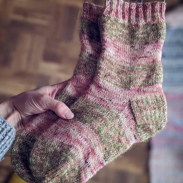 Bas Redoux rayés en mohair